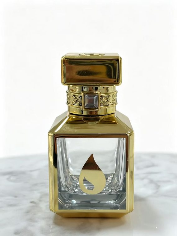 Gold electroplating perfume bottle