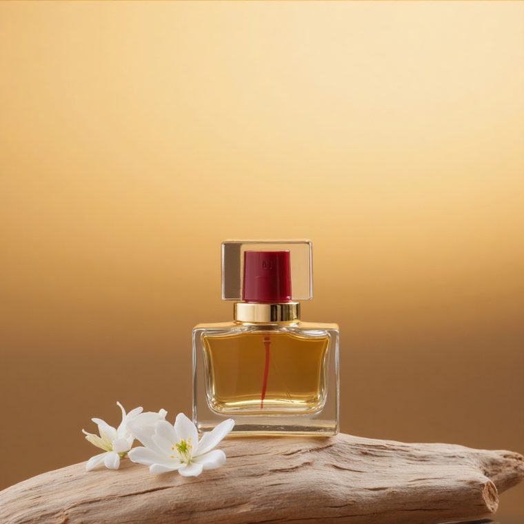 Round Cylinder glass perfume bottle