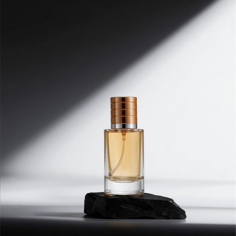 Round Cylinder glass perfume bottle
