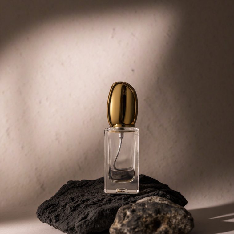 Round Cylinder glass perfume bottle