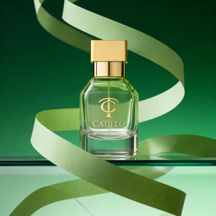 Round Cylinder glass perfume bottle