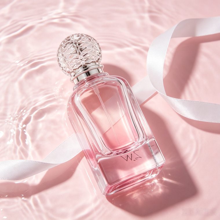 Round Cylinder glass perfume bottle