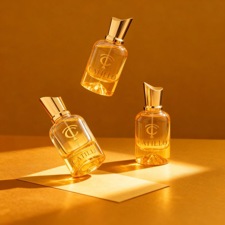 Round Cylinder glass perfume bottle